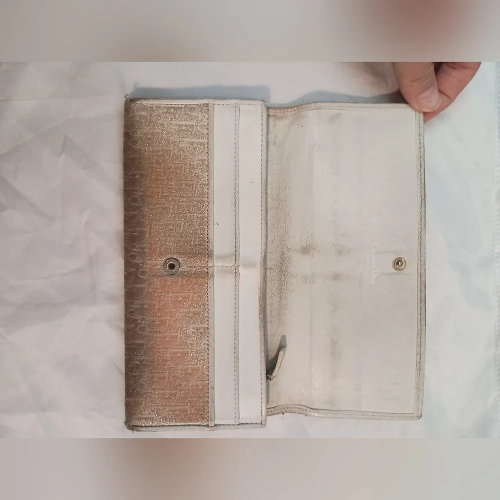 Vintage  Christian Dior Monogram Bifold Long Wallet